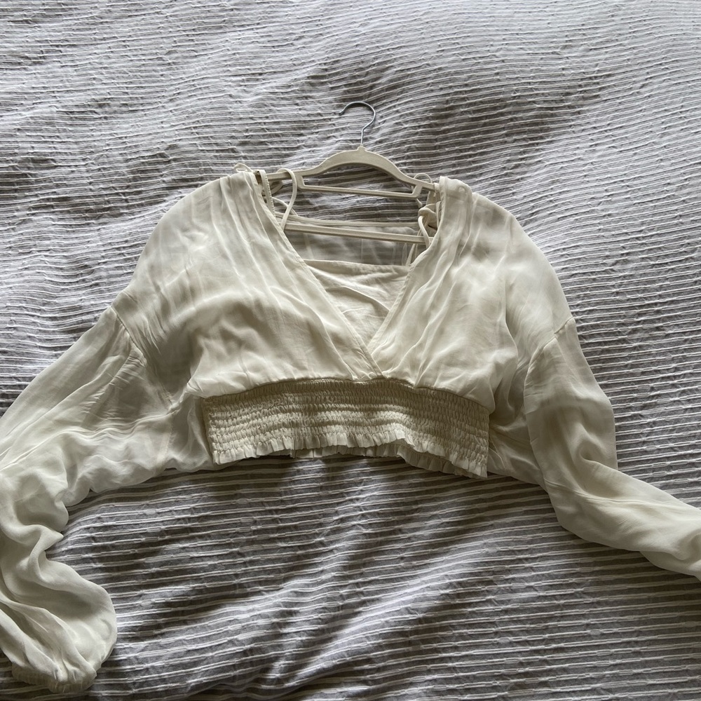 White crop top